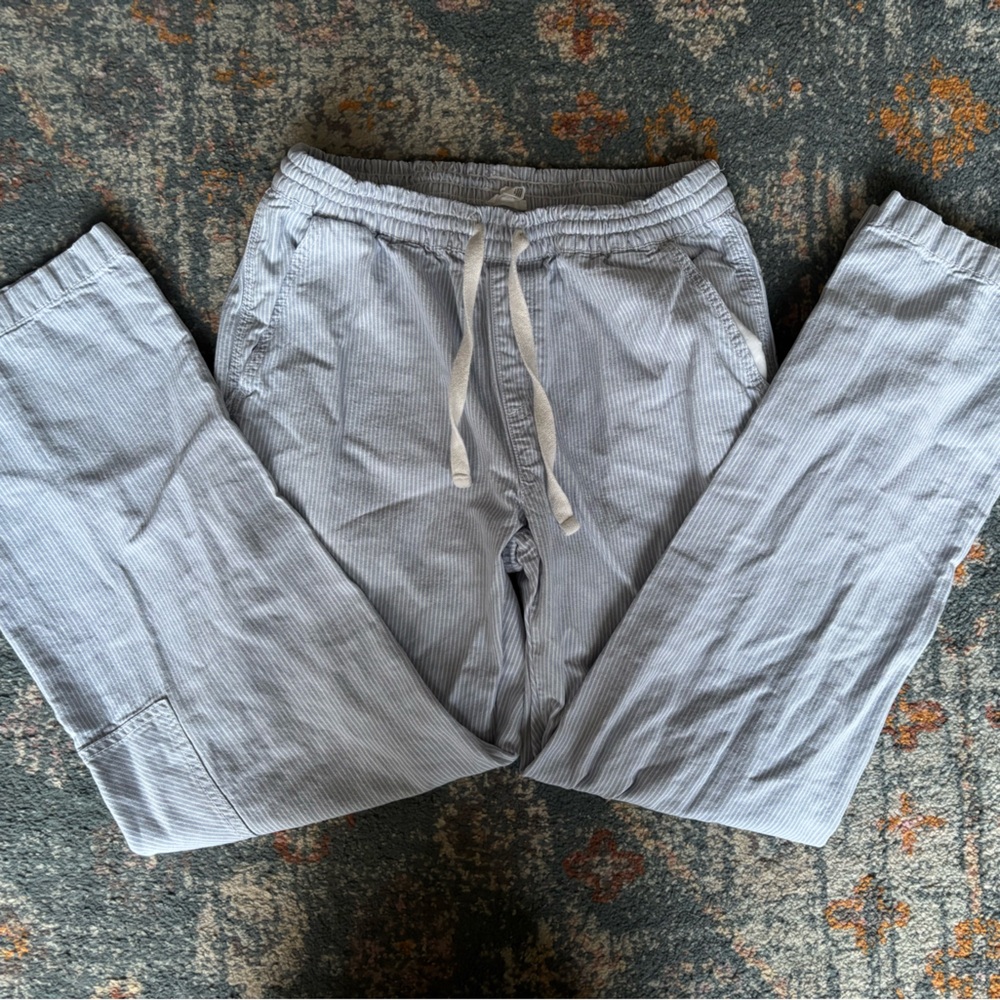 aerie Blue Striped cargo pants